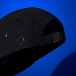 It’s for us - 5 Panel Cap, backside, black logo on black IT’S FOR US Studio